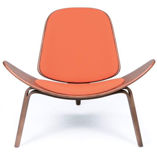 Hans Wegner Shell Inspired Orange Chair