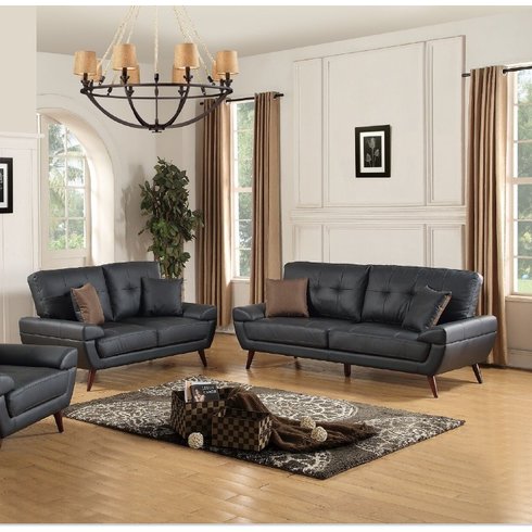Wintersburg Leather Sofa and Loveseat Set