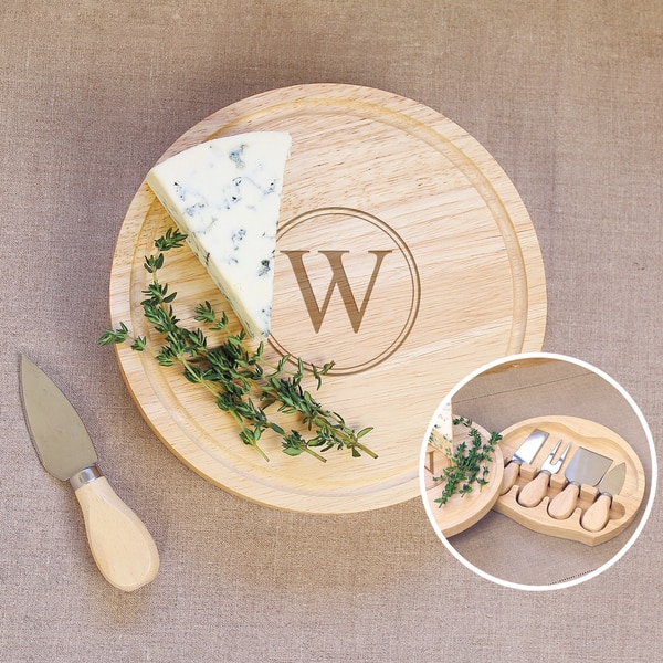 Personalized Gourmet 5-piece Cheese Board Set