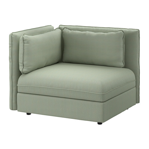 Modular olive green cubical sofa