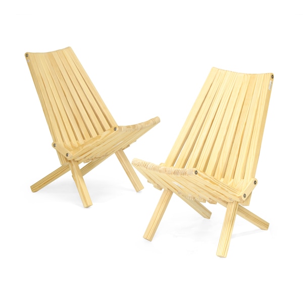 Unfinished Wood Folding Chair X36 (Set of 2)