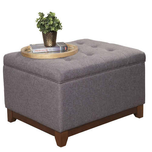 Upholstered Storage Cocktail Ottoman by HomePop