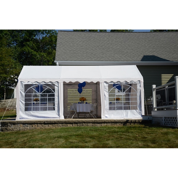 ShelterLogic 10' x 20' White Party Tent Enclosure Kit with Windows (Frame and cover sold separately)