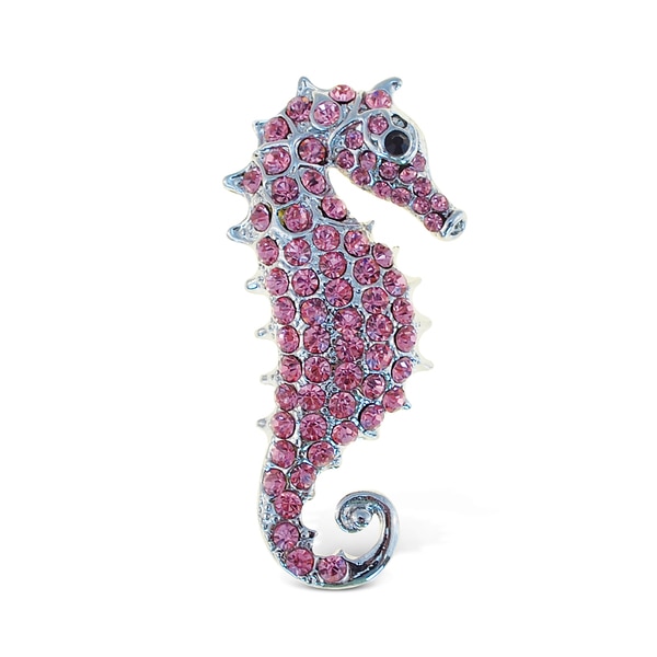 Puzzled Metal Sea Horse Sparkling Refrigerator Magnets
