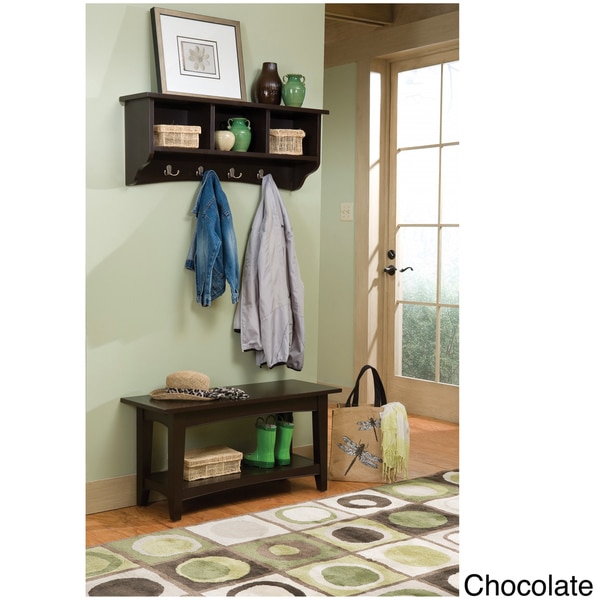 Fair Haven Storage Coat Hook and Bench with Shelf Set