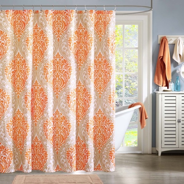 Intelligent Design Sabrina Printed Shower Curtain