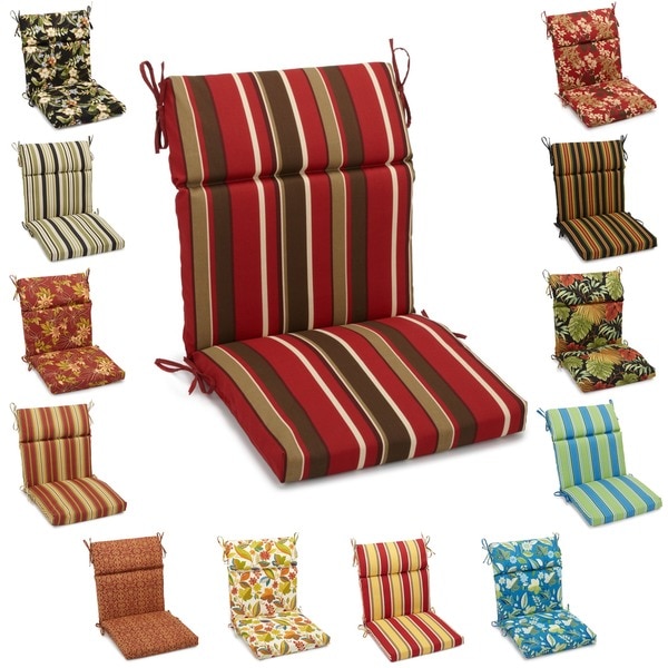 Blazing Needles 42 x 20-inch Designer Outdoor Chair Cushion
