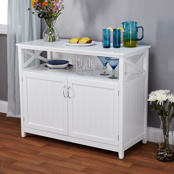 Simple Living Southport White Beadboard Buffet