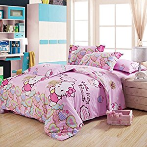 Children Bedding Series 100% Cotton Hello Kitty Pink Candy