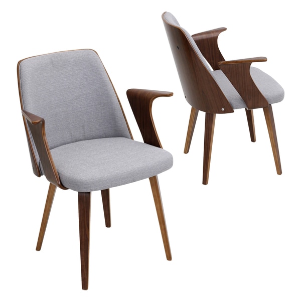Verdana Mid Century Modern Chair in Walnut Wood