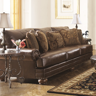 Leighton Leather Sofa by Signature Design by Ashley