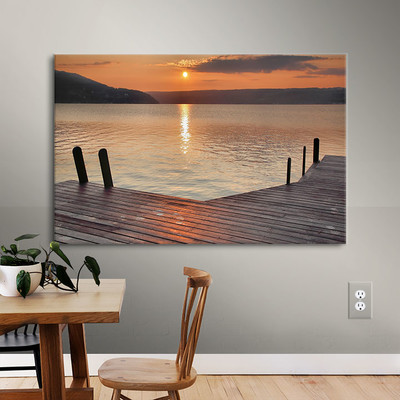 Another Keuka Sunrise Photographic Print on Wrapped Canvas