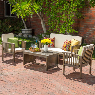 Milford 4 Piece Seating Group with Cushion