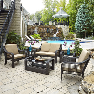 Lanai Breeze 6 Piece Seating Group with Cushions