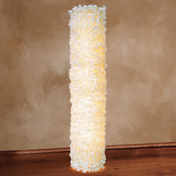 Lace Tower Floor Lamp in Ivory