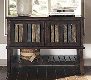 Mestler Rustic Brown Console Table
