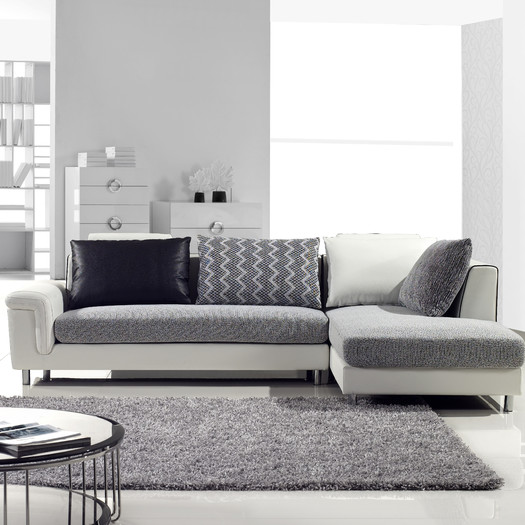 Axis Sectional with Different Material Upholestry by Hokku Designs