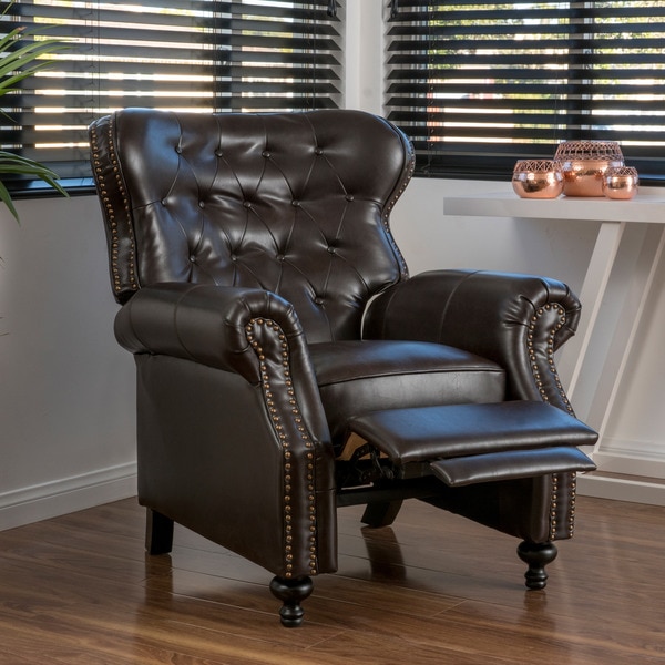 Walder Bonded Leather Recliner Club Chair 