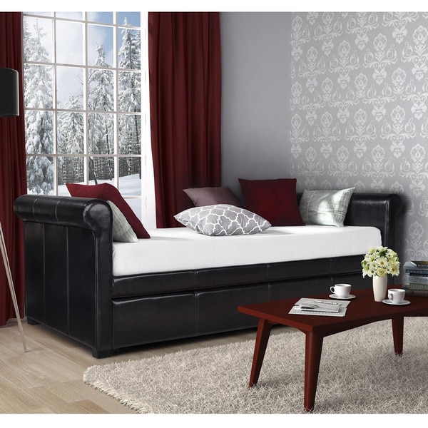 DHP Giada Upholstered Trundle/ Daybed