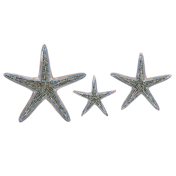 Mosaic Star Fish Wall Decor (Set of 3)