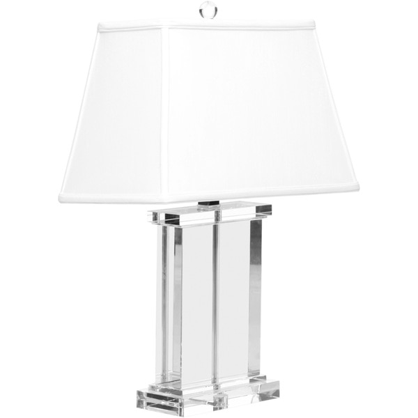 Crystal Rectangle Column Table Lamp