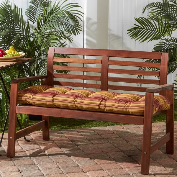 51-inch Outdoor Kinnabari Stripe Bench Cushion