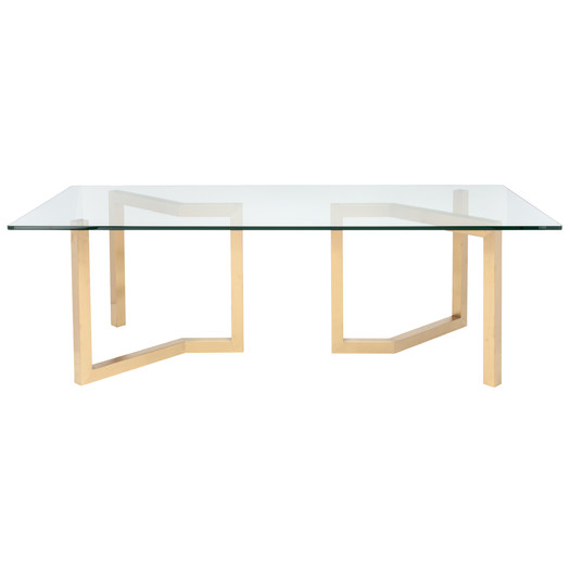 Wood and Metal Dining Table by Nuevo