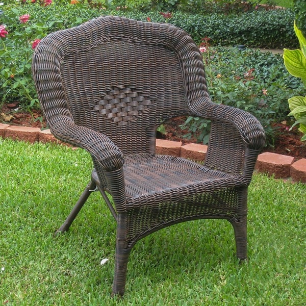 International Caravan PVC Resin/ Steel Frame Outdoor Chair
