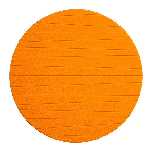 PANNA bright orange grooved place mat