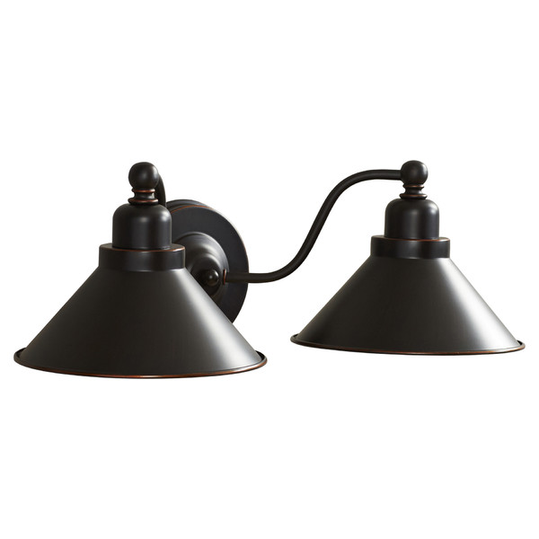 Schaff 2-Light Wall Sconce in Mission Dust Bronze 