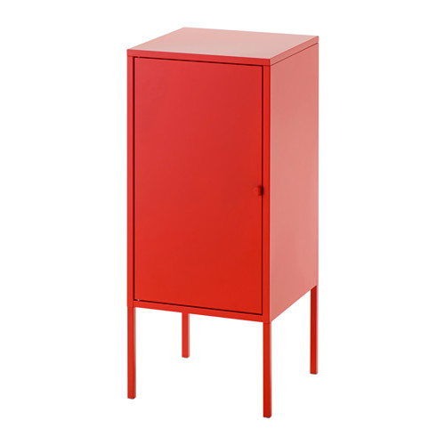 LIXHULT bright red robot-inspired cabinet