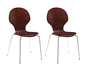Bentwood Round Chairs, Set of 2