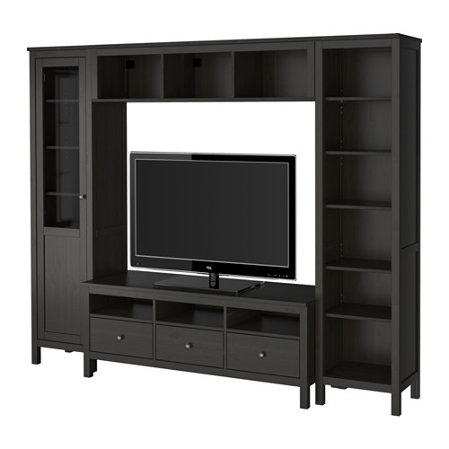 TV storage combination In black-brown 