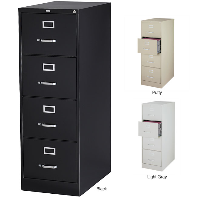 Hirsh 25-inch Deep 4-drawer Legal-size Commercial Vertical File Cabinet