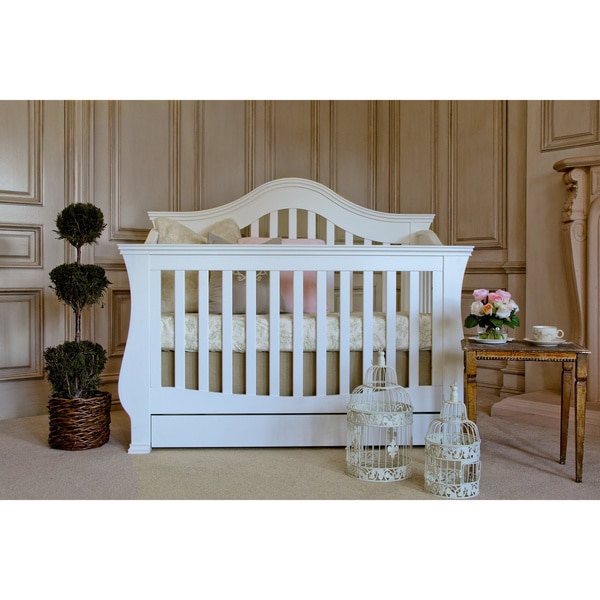 Baby Classic Ashbury 4-in-1 Convertible Crib with Toddler Rail