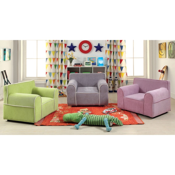 Marcie Flannelette Upholstered Kids Club Chair