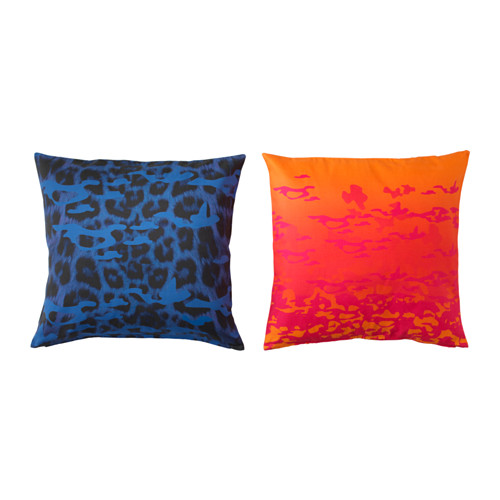 Blue and Orange complementary cushion covers