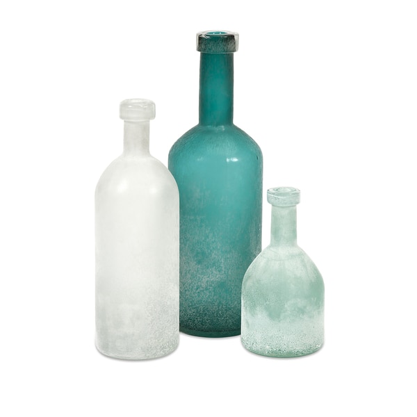 Russell Hand-blown Glass Bottles - Set 3