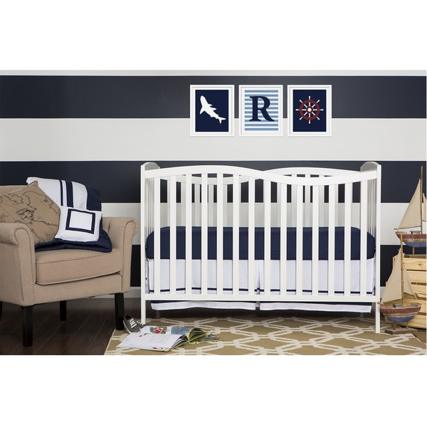 Dream on Me Chelsea White Wood 5-in-1 Convertible Crib