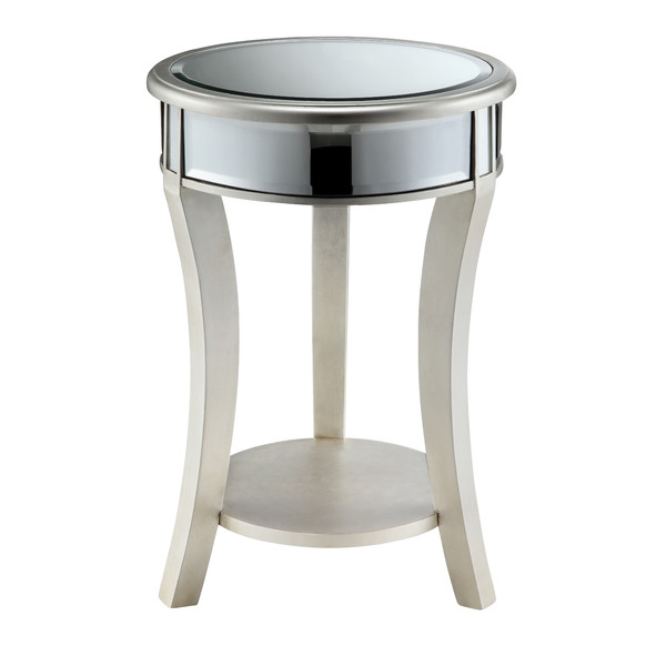 Macey Mirrored End Table 