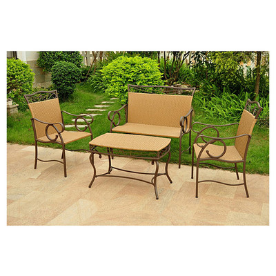 Meetinghouse 4 Piece Patio Lounge Seating Group