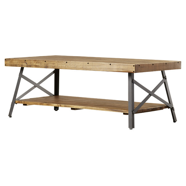 Industrial Chic Reclaimed Wood Coffee Table