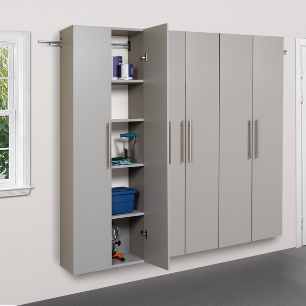 3-piece Stone Grey Storage Cabinet Set C