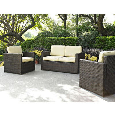 Crosson 3 Piece Deep Seating Group with Cushion