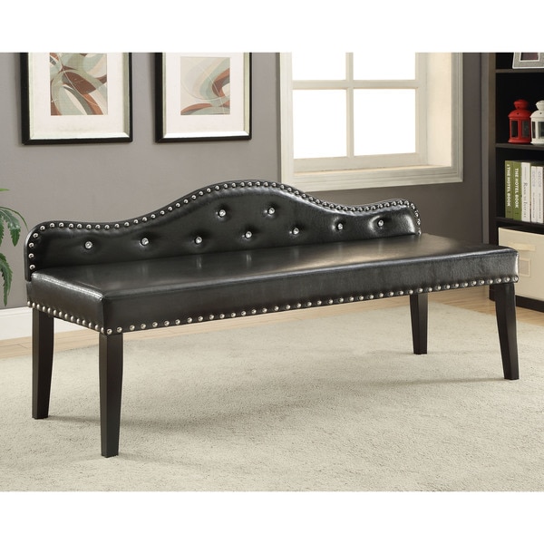 Furniture of America Emira 42-inch Flax Upholstered Accent Bench