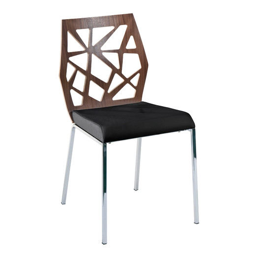Curtis Side Chair With Faux Leather Seat by DwellStudio