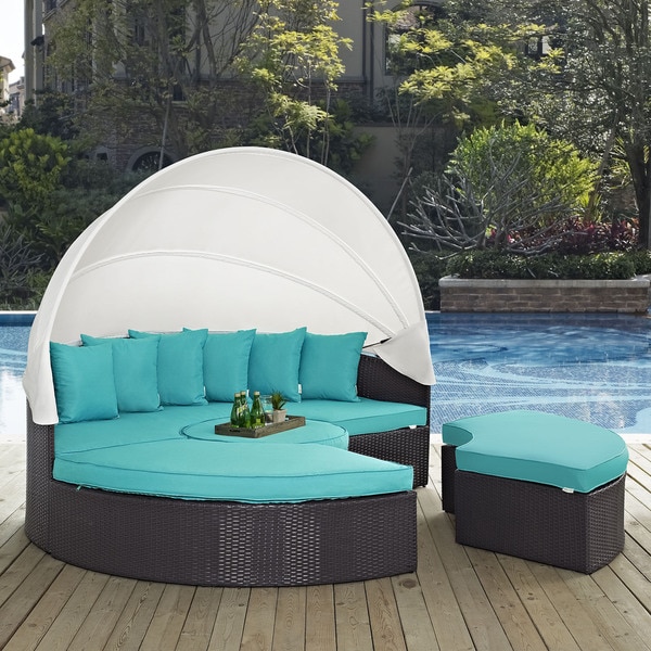 Convene 86-inch Canopy Outdoor Patio Daybed