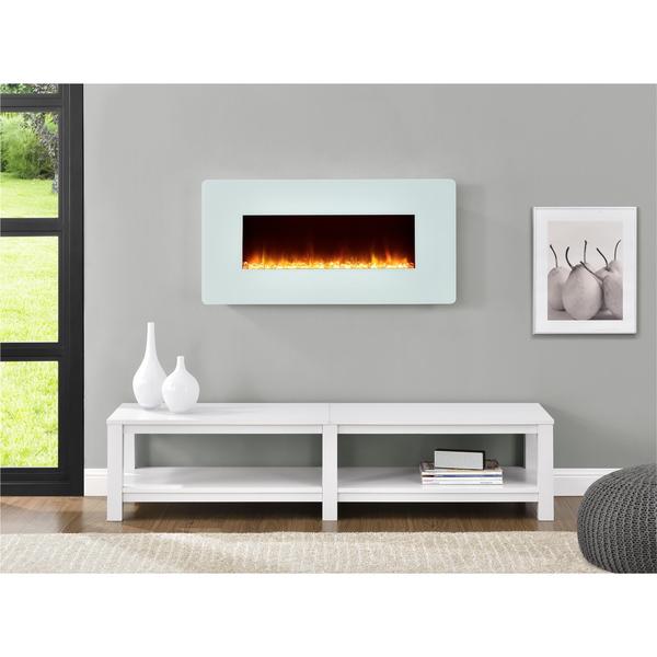 Altra Kenna 35-inch White Wall Mount Fireplace