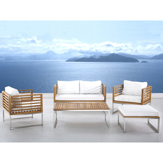 Beliani Bermuda Luxury 5 Piece Deep Seating Group with Cushions