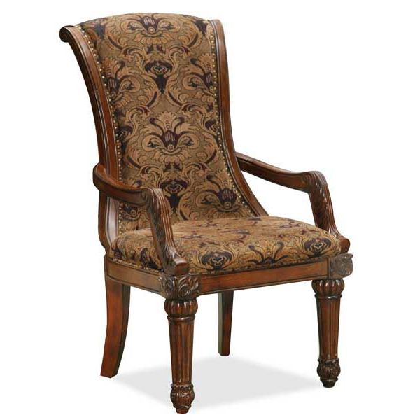 Italian Tuscan style ornamented armchair